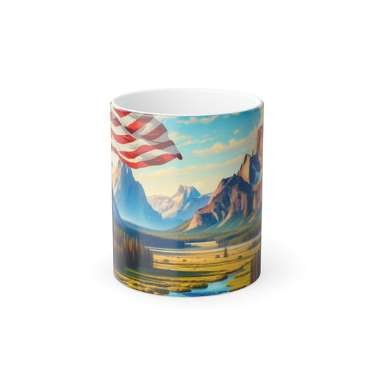 Color Morphing Mug - Scenic American Landscape 11oz Mug