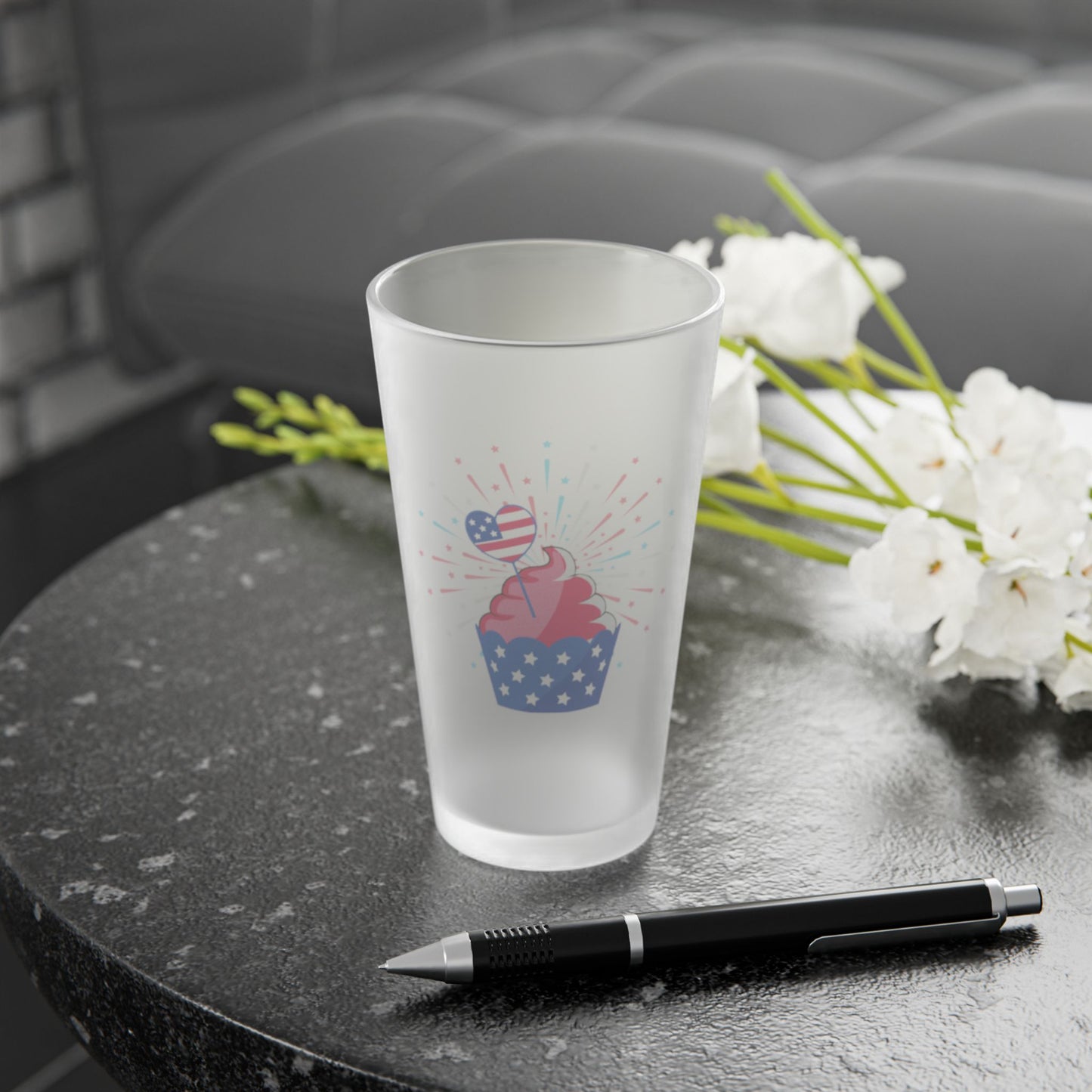 Patriotic Pint Glass - Cupcake